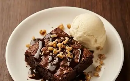 Brownie with Ice-Cream